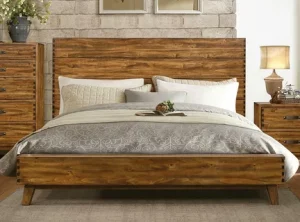 Wooden bed image